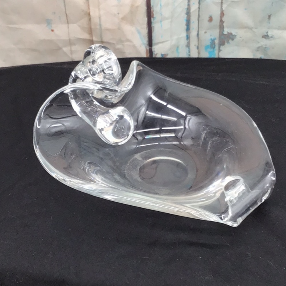 Strawberry Blown Glass Candy Dish